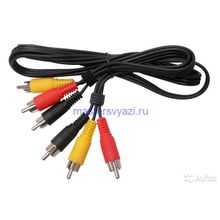 Кабель 3RCA - 3RCA 1 метр