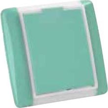 Настенная квадратная пластиковая пневморозетка Electrolux серия Элемент, цвет: агава