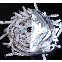 Rich LED RL-S10C-220V-C2W W Уличная светодиодная гирлянда Нить 10 м, белый, пост свечение, провод белый