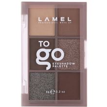 LAMEL PROFESSIONAL Набор теней для век To Go Eyeshadow Palette