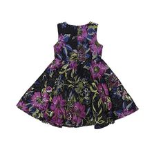 Sweet Berry лилово-черное в цветочек