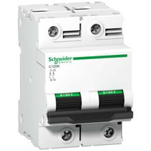 Выключатель автоматический двухполюсный C120N 63А B 10кА | код. A9N18344 | Schneider Electric