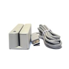 MSR213V-33, считыватель магнитных карт, 1&amp;2&amp;3 дорожки, USB Virtual COM, белый