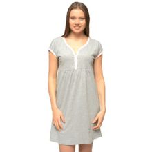 Ням-Ням на пуговицах серый меланж с розовым