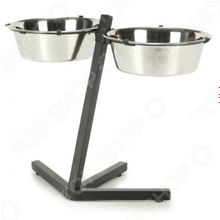 Beeztees Double-Dish Adjustable