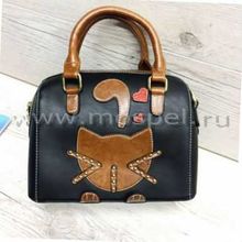 Сумка-саквояж Коричневая кошка