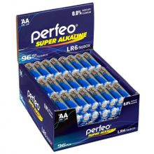 Батарейка AA Perfeo LR6 96BOX Super Alkaline, 96 шт, коробка