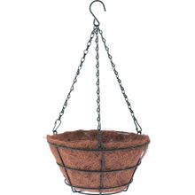 Кашпо подвесное с вкладышем из коковиты, конус d35см PALISAD