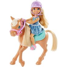 Barbie (MATTEL) Mattel Barbie DYL42 Барби Кукла Челси и пони DYL42