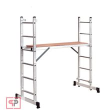 RUSSIA Алюминиевая лестница помост 3 В 1 (арт. в серт.: 1415206) Россия