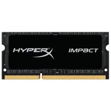 Модуль памяти Kingston DDR3 SODIMM 8GB HX316LS9IB 8 {PC3-12800, 1600MHz, 1.35V, HyperX Impact Black Series}