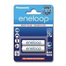 Аккумулятор Panasonic Eneloop AAA 750mAh 2шт. (BK-4MCCE 2BE)