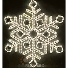Rich LED RL-SFDL70-WW Уличная светодиодная гирлянда Снежинка премиум 70 см, теплый белый, пост свечение