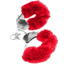 Меховые красные наручники Original Furry Cuffs Красный