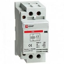 Модульный контактор  КМ 2P 63А 400 230 AC |  код.  km-2-63-20 |  EKF