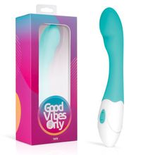 EDC Зеленый вибратор для G-стимуляции Tate G-Spot Vibrator - 20 см. (зеленый)