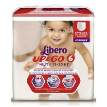 Libero Up&Go Size 6 (13-20 кг) 14 шт.