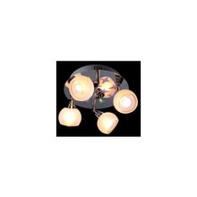 Светильники для спальни потолочные 1929 4 хром + разноцветная подсветка