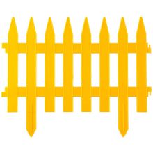 Забор декоративный GRINDA "КЛАССИКА", 28x300см, желтый
