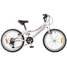 20" NOVATRACK Alice 2018 (6ск, сталь, жестк, Vbr, Microshift TS38 - TY21 kangyue)(20SH6V.ALICE.WT8, белый, 124558)