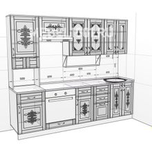 Кухня БЕЛАРУСЬ-4В модульная. 2500мм
