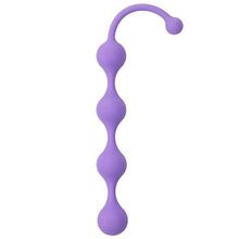 Dream Toys Фиолетовая анальная цепочка SEE YOU FOUR BEADS ANAL - 24 см. (фиолетовый)