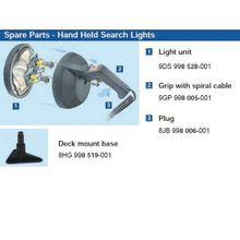 Hella Marine Фара ручная водонепроницаемая Hella Marine 8502 1H3 998 502-001 12 В 55 Вт и 100 Вт 166 мм