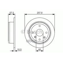 Диск Тормозной | Зад | Bosch арт. 0986479S08