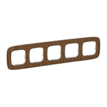 Valena ALLURE.Рамка "Орех".5-постовая универсальная | код 754465 | Legrand