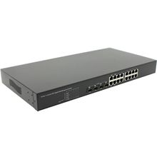 Коммутатор  MultiCo   EW-70164   Gigabit E-net Switch 16-port (16UTP, 10 100 1000Mbps,  4-port combo SFP)