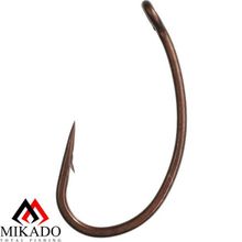 Крючки Mikado Carp Fine Line с покрытием никель + тефлон -  12009 № 2 (с ушком) ( 10 шт.)