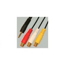 Переходник jack3.5 (папа) 4pin - 3 x RCA (мама) Premier 2-218