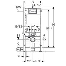 ПЭК Aquanet Rimless Cube-W CL-12248D + Geberit 458.128.21.1 кнопка дельта хром, прокладка