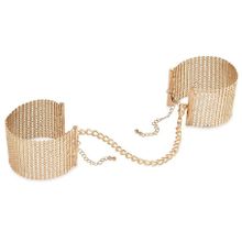 Bijoux Indiscrets Дизайнерские золотистые наручники Desir Metallique Handcuffs Bijoux (золотистый)