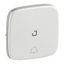 Valena ALLURE.Лицевая панель для кнопочного выключателя, с символом "звонок",c линзой для подсветки.Жемчуг | код 755094 | Legrand