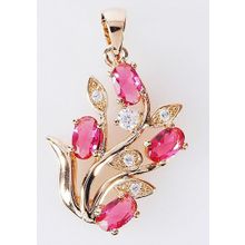 Кулон с корундом "Райские ягоды"