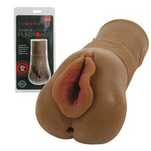 Ручной мастурбатор-мулатка с вагиной и анусом CyberStroker Pussy and Ass Коричневый