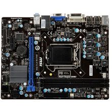 Материнская плата MSI H61M-P31 W8 RTL {LGA1155,H61,DDR3 1333,PCI-E,SATAII,SATAIII,GBL,3ch Audio,mATX}