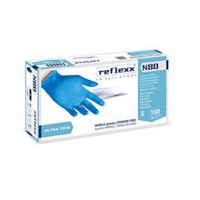 Перчатки Reflexx N80B-L нитриловые синие 50 пар