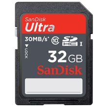 Карта памяти SD 32Gb Sandisk Class 10 UHS-I SDSDUNB-032G-GN3IN