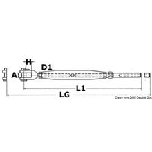 Osculati Turnbuckle press-fitting terminal AISI 316 6 mm, 07.194.06