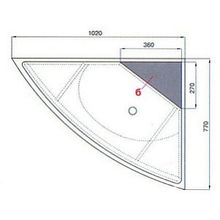 Тумба Акватон Лас-Вегас 100 L угловая
