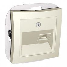 Розетка телефонная 1xRJ11 ДУЭТ, бежевый |  код. WDE000281 |  Schneider Electric