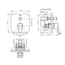 Смеситель для ванны Toto MH (VB10056C) скрытого монтажа