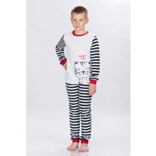 Пижама детская Tiger с брюками черно-белый
