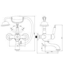 Смеситель для ванны Aksy Bagno Faenza 401 Bronze