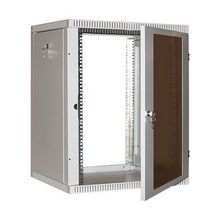 NT WALLBOX LIGHT 15-66 B Шкаф 19&#34; настенный, чёрный 15U 600*650, дверь стекло-металл