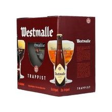 Пиво Набор Вестмалле Траппист, 1.980 л., крепкое, Box + 1 бокал, 0.33 x 6 бутылок, 4