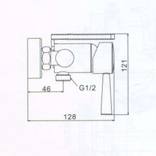 F7514 Смеситель с гигиеническим душем и полочкой FRAP хром