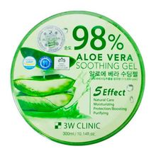 Гель для тела смягчающий с экстрактом алоэ вера 3W Clinic Aloe Vera 98% Soothing Gel 300г